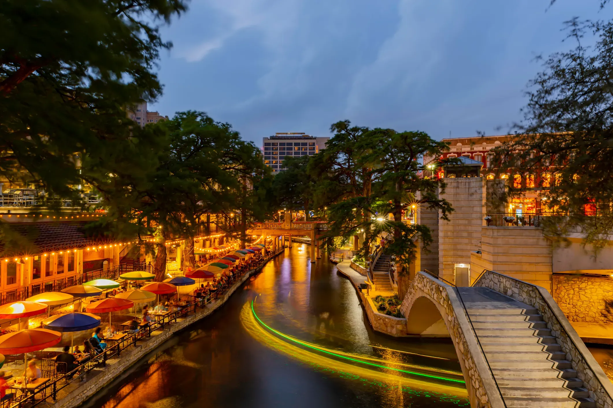 San Antonio River walk primetime
